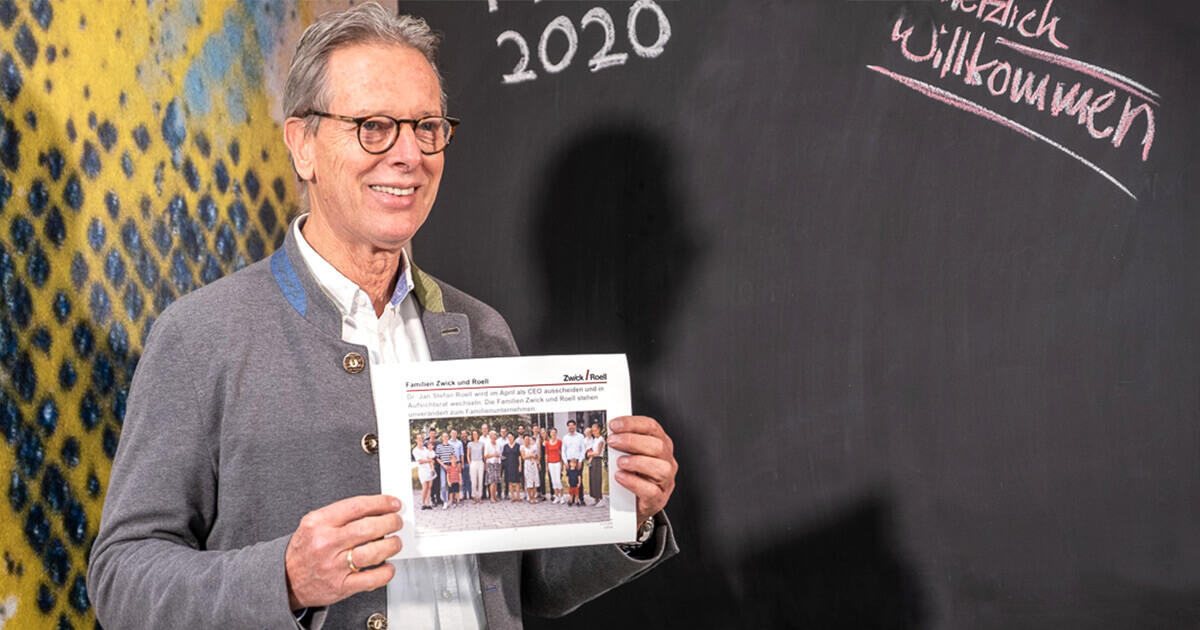 Dr. Jan Stefan Roell auf der Pressekonferenz ZwickRoell 2020